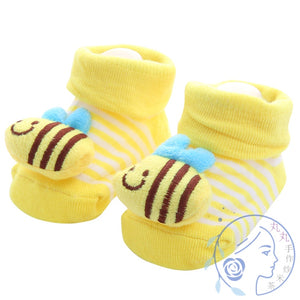 棉質立體公仔防滑BB襪 可愛公仔嬰兒學行襪仔