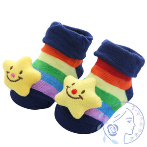 棉質立體公仔防滑BB襪 可愛公仔嬰兒學行襪仔